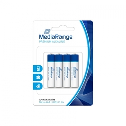 MediaRange Premium Alkalické baterie LR03 (AAA) 1,5V blister 4ks/balení