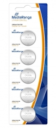 MediaRange Premium Lithium baterie CR2016, 3V, 5ks