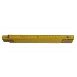 Metr skládací dřevěný PROFI, CE, žlutý, 1 m