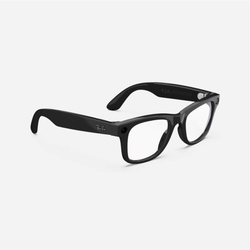 MG Ray-Ban Meta Wayfarer (Standard) - Clear - Shiny Black