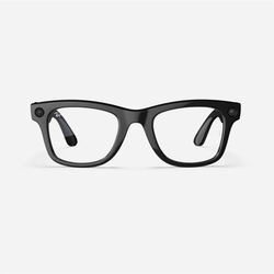 MG Ray-Ban Meta Wayfarer (Standard) - Clear - Shiny Black