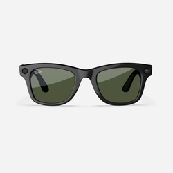 MG Ray-Ban Meta Wayfarer (Standard)  - Shiny Black / Green