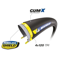 MICHELIN PLÁŠŤ POWER CUP BLACK 700x30 COMPETITION LINE KEVLAR GUM-X TS TLR (527184)