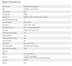 Mikrotik RB1100AHx4 1GB RAM,1400MHz,RouterOS L6,DE