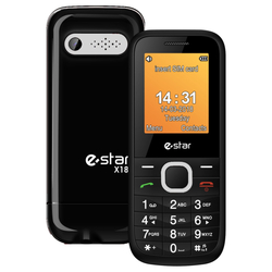 Mobilní telefon eSTAR X18, CZ lokalizace, stříbrný