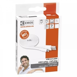 nabíjecí/datový kabel USB-A 2.0 / Lightning MFi, 1 m, bílý
