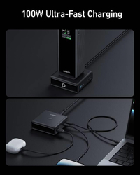 Nabíjecí stanice Anker 100W 2xUSB-C, 1xUSB, 1xkonektor pro Prime powerbanku černá