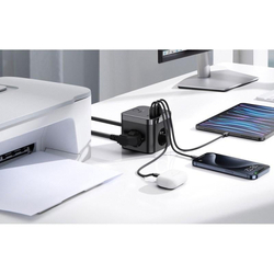 Nabíjecí stanice Baseus PowerCombo Cube 30W 3xzásuvka, 2xUSB, 2xUSB-C černá
