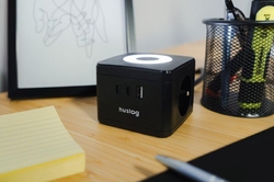Nabíjecí stanice Huslog 12W 2xzásuvka, 2xUSB-C, 1xUSB černá
