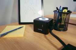 Nabíjecí stanice Huslog 12W 2xzásuvka, 2xUSB-C, 1xUSB černá