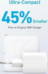 Nabíječka do sítě Anker 323 33W, 1xUSB-C, 1xUSB-A bílá