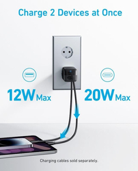 Nabíječka do sítě Anker 323 33W, 1xUSB-C, 1xUSB-A černá