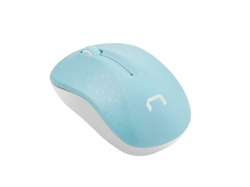 Natec bezdrátová myš Toucan, 1600 DPI, modro-bílá