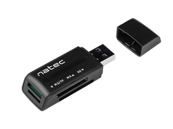 Natec čtečka karet MINI ANT USB 2.0, M2/microSD/MMC/Ms/RS-MMC/SD/T-Flash