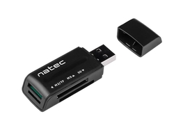 Natec čtečka karet Mini Ant USB 2.0, M2/microSD/MMC/Ms/RS-MMC/SD/T-Flash