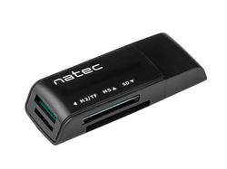 Natec čtečka karet Mini Ant USB 2.0, M2/microSD/MMC/Ms/RS-MMC/SD/T-Flash