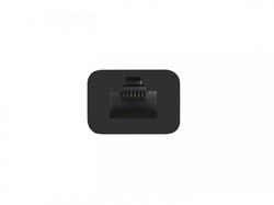 Natec Dragonfly rozbočovač 3x USB 2.0 HUB + RJ45, černý