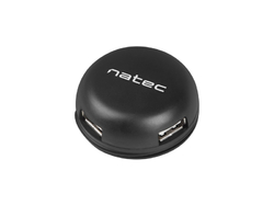 Natec rozbočovač Bumblebee, 3x USB 2.0 HUB, černý