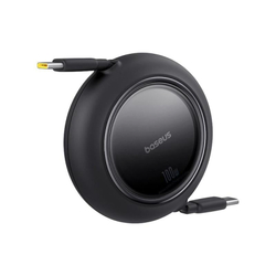 Navíjecí kabel Baseus Free2Pull USB-C/USB-C s nastavitelnou délkou až 1m 100W černý