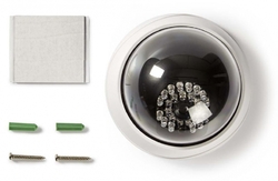 NEDIS atrapa bezpečnostní kamery s infračervenou LED/ dome/ IP44/ venkovní i vnitřní/ bílá