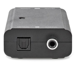 NEDIS digitální audio převodník/ 2cestný/ zásuvka RCA + zásuvka Toslink/ zásuvka RCA + zásuvka Toslink/ černý