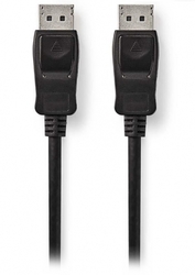 NEDIS kabel DisplayPort/ DisplayPort zástrčka - DisplayPort zástrčka/ černý/ 2m (blisterbox)