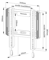 Neomounts WL30-550BL12
