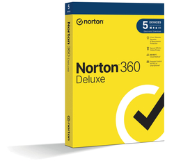 NORTON 360 DELUXE 50GB CZ 1uživatel, pro 5 zařízení, na 12 měsíců, box