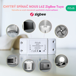 NOUS L6Z ZigBee Tuya 1 kanálový spínač