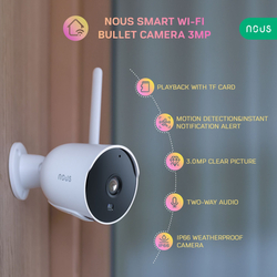 NOUS W7P WiFi Tuya venkovní bullet IP kamera