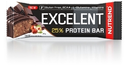 Nutrend EXCELENT protein bar 40 g, čokoláda s oříšky