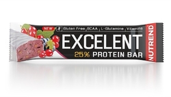 Nutrend EXCELENT protein bar 85 g, černý rybíz s brusinkami