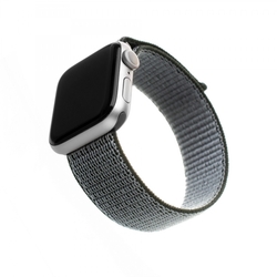 Nylonový řemínek FIXED Nylon Strap pro Apple Watch 38/40/41 mm, olivový