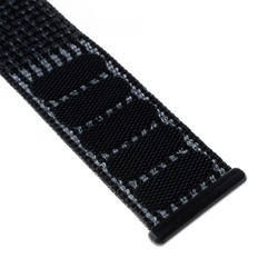 Nylonový řemínek FIXED Nylon Strap pro Apple Watch 38/40/41 mm, reflexně černý