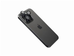 Ochranná skla čoček fotoaparátů FIXED Armor Camera Glass pro Apple iPhone 17, černá