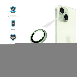 Ochranná skla čoček fotoaparátů FIXED Camera Glass pro Apple iPhone 16/16 Plus, zelená