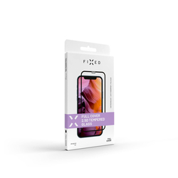Ochranné tvrzené sklo FIXED Full-Cover pro Motorola Moto E32s, lepení přes celý displej, černé