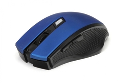 Omega myš bezdrátová OM08WBL, 1600 DPI, černo-modrá