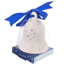 Orion Zvoneček keramika vánoční DOMKY, modrá 