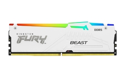 Paměť Kingston FURY™ Beast DDR5 RGB 16GB 5600MHz, AMD EXPO, bílá