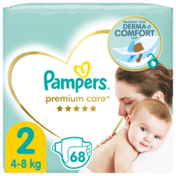 Pampers Premium Care Plenky Velikost 2, 4kg-8kg, 68ks