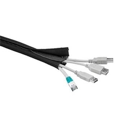 goobay Pás na svazování kabelů, suchý zip, délka 1.80m a šířka 2-4cm, černá barva