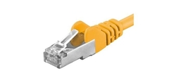 Patch kabel CAT6a S-FTP, RJ45-RJ45, AWG 26/7 1m žlutá