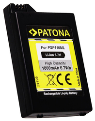 PATONA baterie pro herní konzoli Sony PSP 1000 Portable 1800mAh Li-lon 3,7V