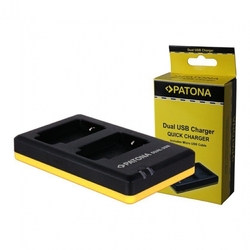 Patona Dual Quick nabíječka akumulátoru pro CANON LP-E6 USB