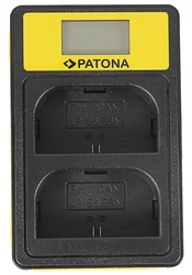 PATONA nabíječka Foto Dual Canon LP-E6 s LCD,USB
