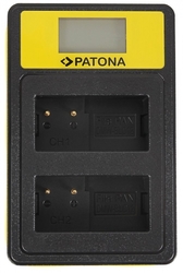 PATONA nabíječka Foto Dual Panasonic DMW-BLC12 E s LCD,USB