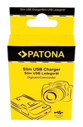 Patona nabíječka pro Foto Canon BP-808/820/827/828, slim, USB