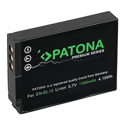 Patona Premium PT1168 - Nikon EN-EL12  1100mAh Li-Ion