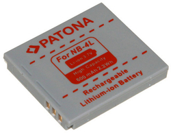 Patona PT1004 - Canon NB-4L 600mAh Li-Ion